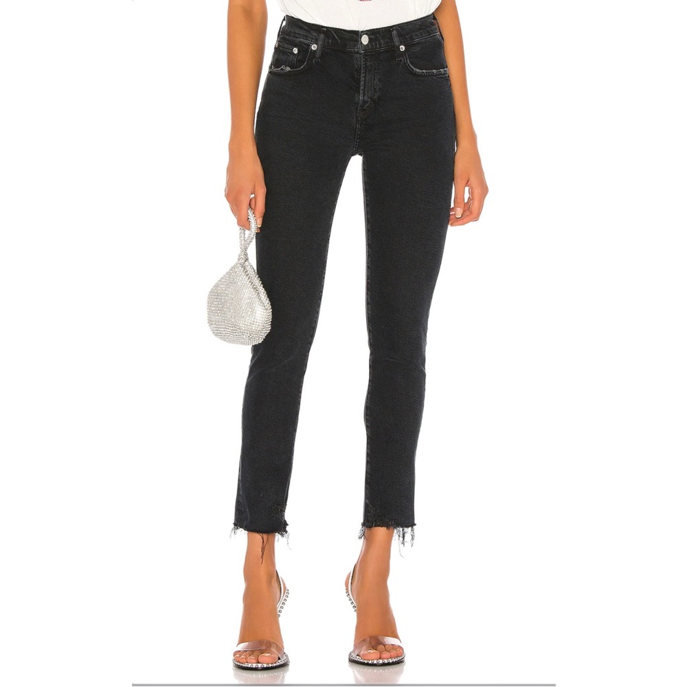 Agolde Toni Mid Rise Straight Jeans, size 25